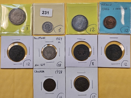 Ten Mixed World Coins
