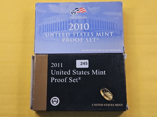 2010 and 2011 United States Proof Sets
