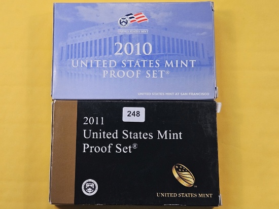 2010 and 2011 United States Proof Sets