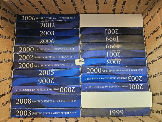 Twenty-three US Proof Sets