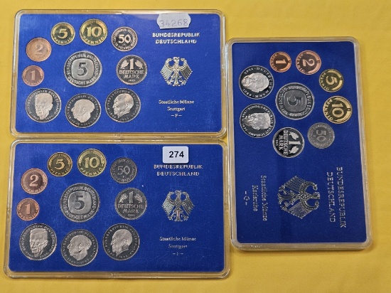 Three German Proof Sets