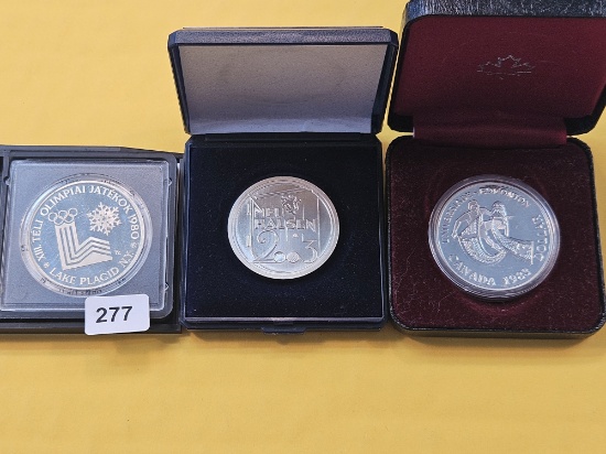Three Silver World Mint Products