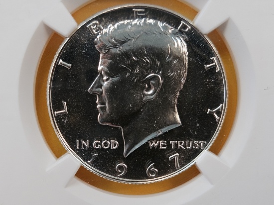 NGC 1967 Kennedy Silver Half Dollar in Mint State 67