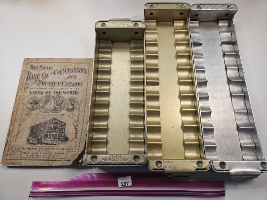 Three Bank Roll Trays and The Star Rare Coin Encyclopedia