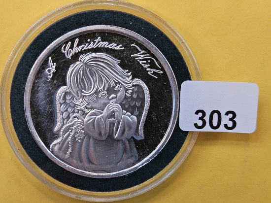GEM Proof One Troy Ounce .999 Fine Silver Art Round