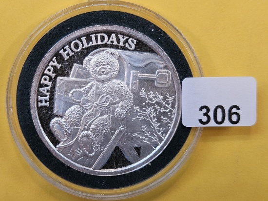 GEM Proof One Troy Ounce .999 Fine Silver Art Round