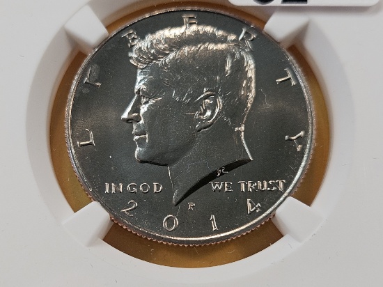NGC 2014 Kennedy Half Dollar in SP-67