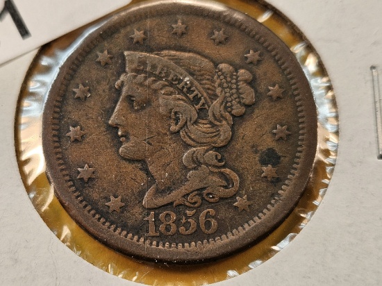 1856 Braided Hair Large Cent