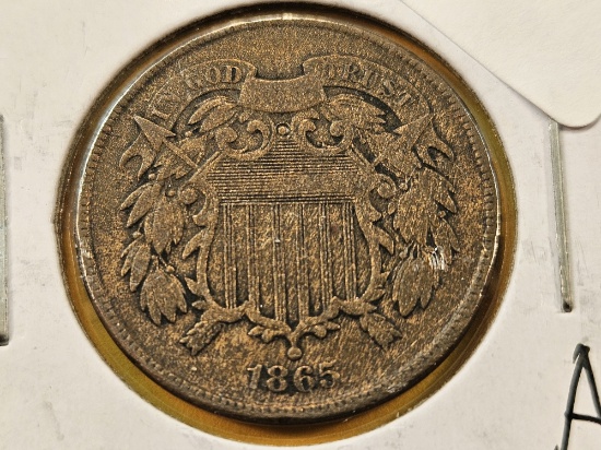 1865 Two-cent Piece