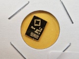 GOLD! Valcambi One Gram .999 fine Gold Bar