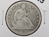1876 Seated Liberty Half Dollar