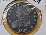 1828 Bust Silver Half Dollar