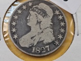 1827 Bust Silver Half Dollar