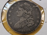 1834 Bust Silver Half Dollar