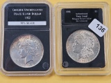 Two Different Designs of US Silver Dollars