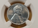 NGC 1943 Steel Lincoln Cent in Mint State 66