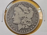 ** KEY DATE ** 1893-CC Morgan Silver Dollar