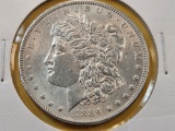 Brilliant About Uncirculated 1884 Morgan Silver Dollar