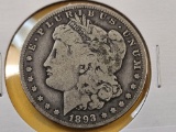 ** KEY DATE ** 1893-O Morgan Silver Dollar