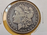 ** KEY DATE ** 1893 Morgan Silver Dollar