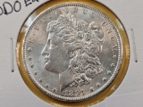 Variety! Brilliant Uncirculated 1891 Morgan Silver Dollar with DDO Ear