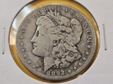 ** KEY DATE ** 1892-CC Morgan Silver Dollar