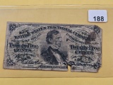 Act of 1863 Twenty-five Cent Fractional Bank Note