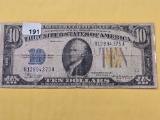 Series 1934-A  North Africa Issue Ten Dollar Silver Certificate