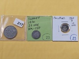 Three World Coins