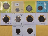 Ten Mixed World Coins