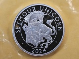GEM Proof 2024 Great Britain Silver Five Pounds