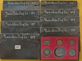 Nine United States Proof Sets