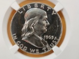 NGC 1963 Franklin Silver Half Dollar in Proof 67
