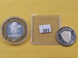 Two .999 Fine Silver Tokens