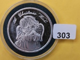 GEM Proof One Troy Ounce .999 Fine Silver Art Round