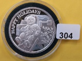 GEM Proof One Troy Ounce .999 Fine Silver Art Round