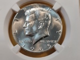 NGC 1965 Kennedy Silver Half Dollar in Mint State 67