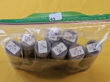 Eight Mixed Year Rolls of Circulated Lincoln Cents. 60's and 70's