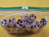 Eight Rolls of Brilliant Uncirculated Shield Cents. 00's and 10's