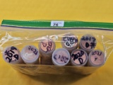Eight Rolls of Brilliant Uncirculated Shield Cents. 10's and 20's