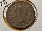 1856 Braided Hair Large Cent