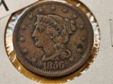 1856 Braided Hair Large Cent