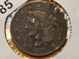 1839 Braided Hair Large Cent