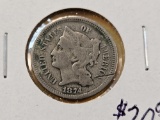 1874 Three Cent Nickel