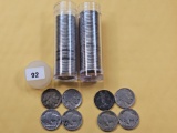 Two Rolls of Partial Date and Dateless Buffalo Nickels