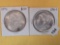 Two Choice Brilliant About Uncirculated plus Morgan Silver Dollars