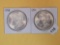 Two About Uncirculated plus Morgan Silver Dollars