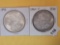 Two About Uncirculated plus Morgan Silver Dollars