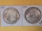 Two About Uncirculated plus Morgan Silver Dollars