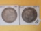 Two About Uncirculated Morgan Silver Dollars